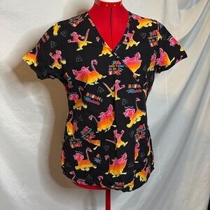 SM263 Disney lion king scrub top